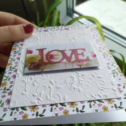 Love Wedding Congratulation Card, Engagement..