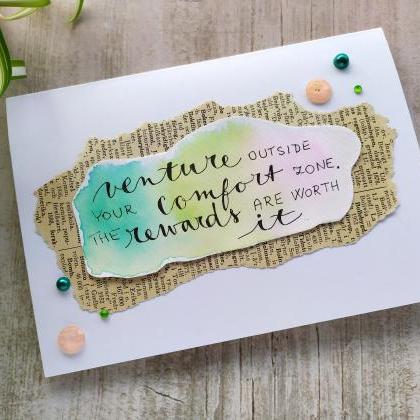 Motivation Greeting Card, Gifting Card With..