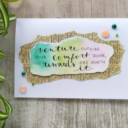 Motivation Greeting Card, Gifting Card With..