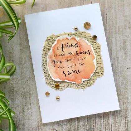 Funny Friendship Quote Greeting Card, Gifting Card..
