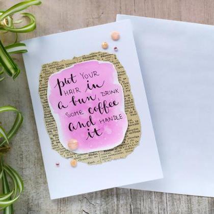 Motivation Greeting Card For Her, Gifting Card..