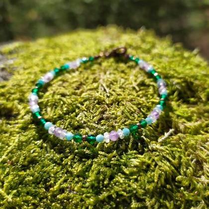 Spring collection:Green and purple ..